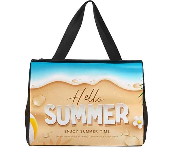 Heat Transfer Beach Bag